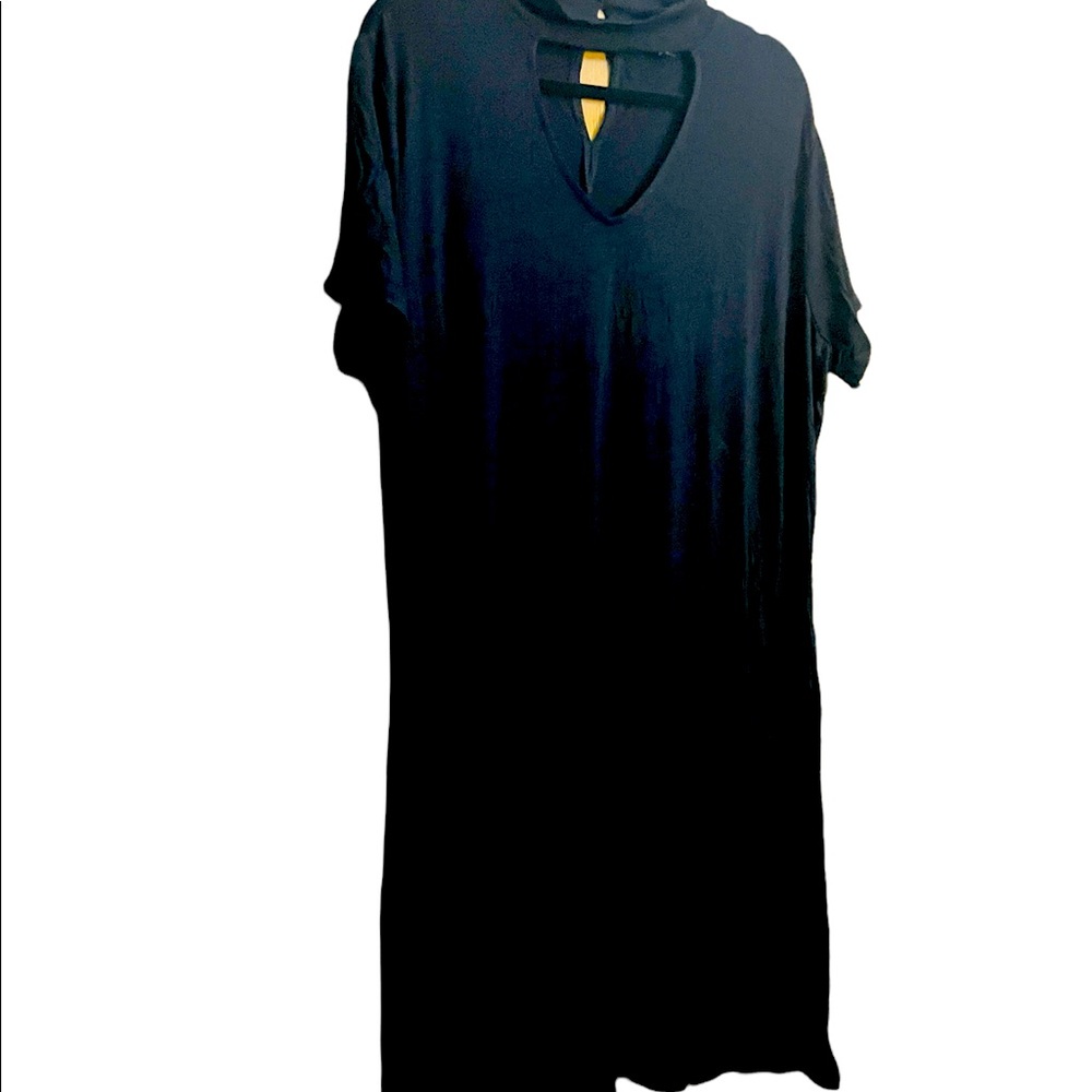 Black midi dress with keyhole opening from Lane Bryant size 22/24